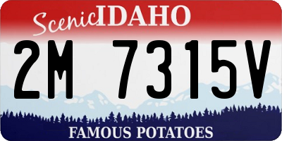 ID license plate 2M7315V