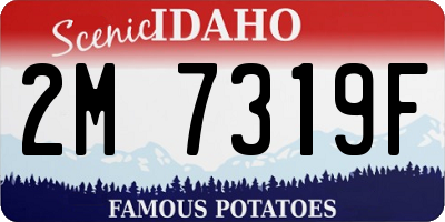 ID license plate 2M7319F