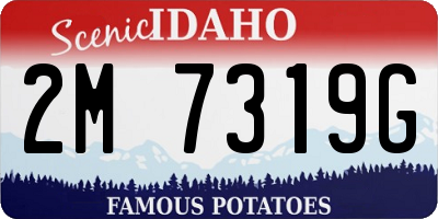 ID license plate 2M7319G