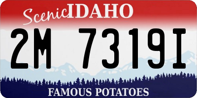 ID license plate 2M7319I