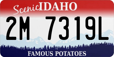 ID license plate 2M7319L