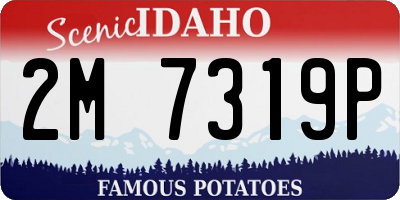 ID license plate 2M7319P