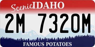 ID license plate 2M7320M