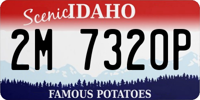 ID license plate 2M7320P