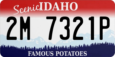 ID license plate 2M7321P