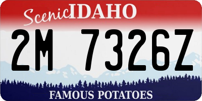 ID license plate 2M7326Z