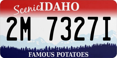 ID license plate 2M7327I