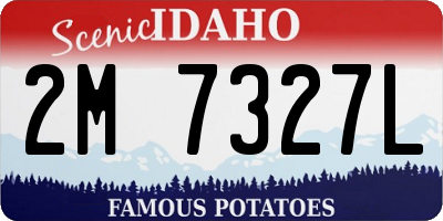 ID license plate 2M7327L