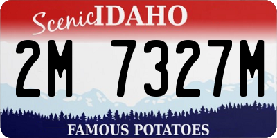 ID license plate 2M7327M