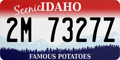 ID license plate 2M7327Z