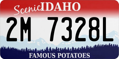 ID license plate 2M7328L