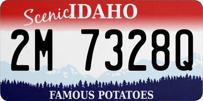 ID license plate 2M7328Q