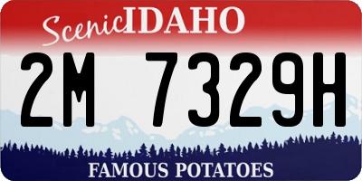 ID license plate 2M7329H