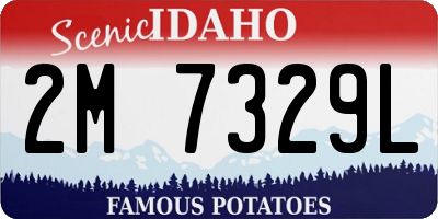 ID license plate 2M7329L