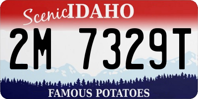 ID license plate 2M7329T