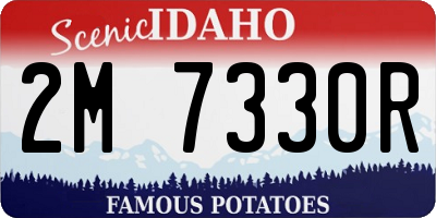 ID license plate 2M7330R
