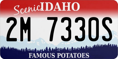 ID license plate 2M7330S