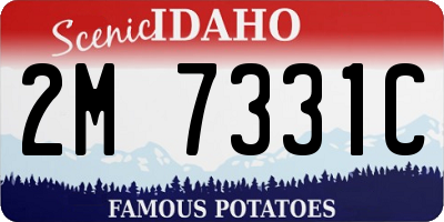 ID license plate 2M7331C