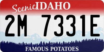 ID license plate 2M7331E