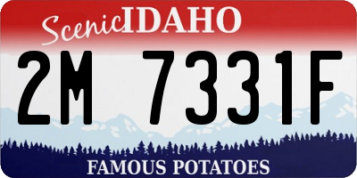 ID license plate 2M7331F