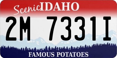ID license plate 2M7331I