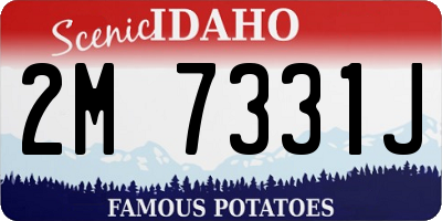 ID license plate 2M7331J