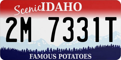 ID license plate 2M7331T