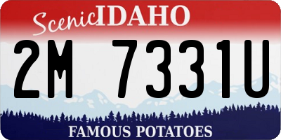 ID license plate 2M7331U