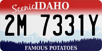 ID license plate 2M7331Y