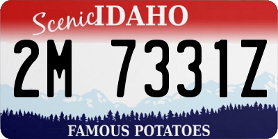 ID license plate 2M7331Z