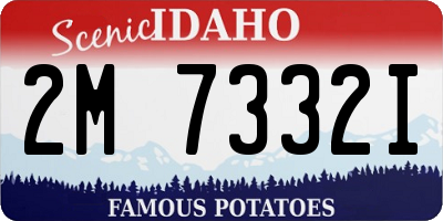 ID license plate 2M7332I