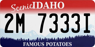 ID license plate 2M7333I