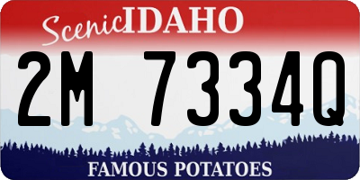 ID license plate 2M7334Q