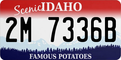 ID license plate 2M7336B