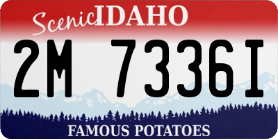 ID license plate 2M7336I