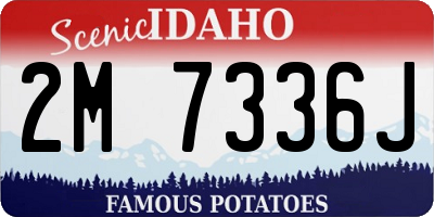 ID license plate 2M7336J