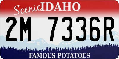 ID license plate 2M7336R