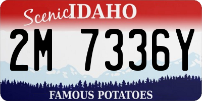 ID license plate 2M7336Y