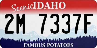ID license plate 2M7337F