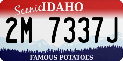 ID license plate 2M7337J
