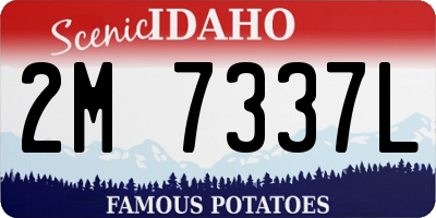 ID license plate 2M7337L