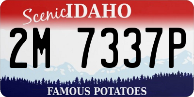 ID license plate 2M7337P