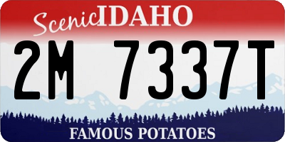 ID license plate 2M7337T