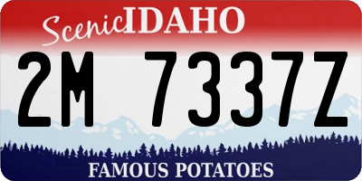 ID license plate 2M7337Z