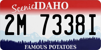 ID license plate 2M7338I