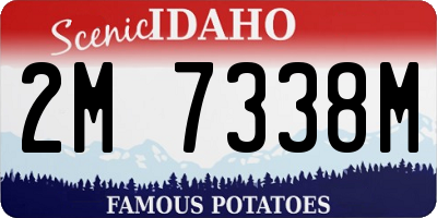 ID license plate 2M7338M