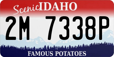 ID license plate 2M7338P