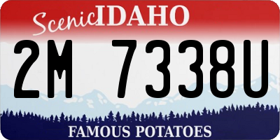 ID license plate 2M7338U