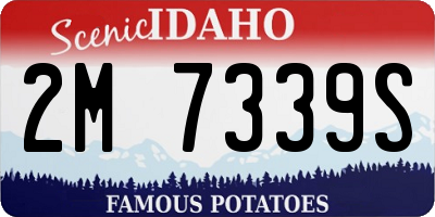 ID license plate 2M7339S