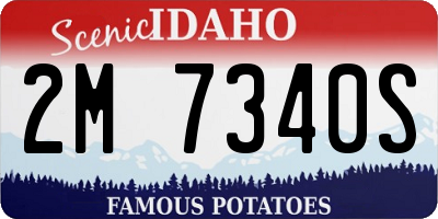 ID license plate 2M7340S